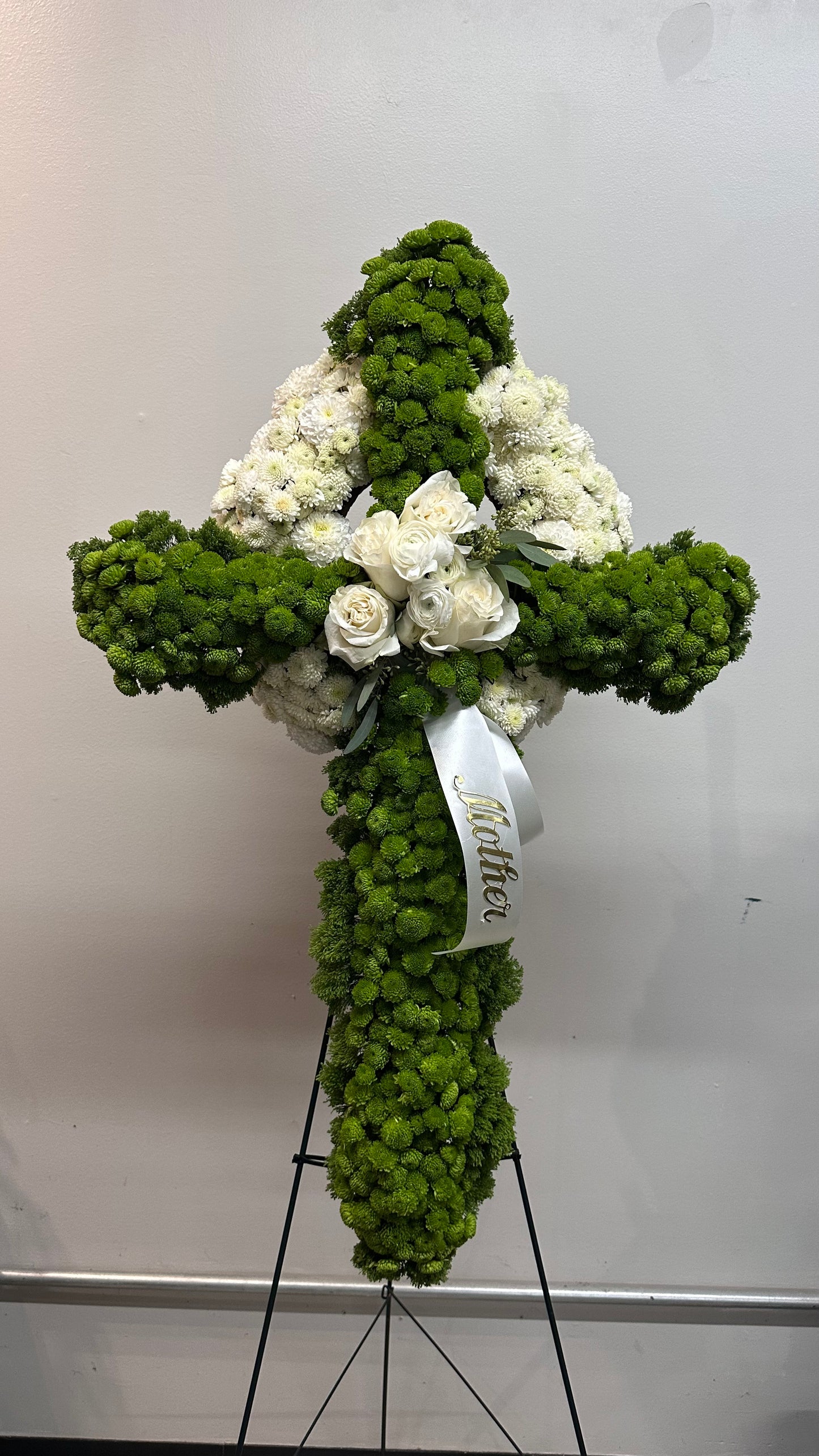 Sympathy Floral Cross