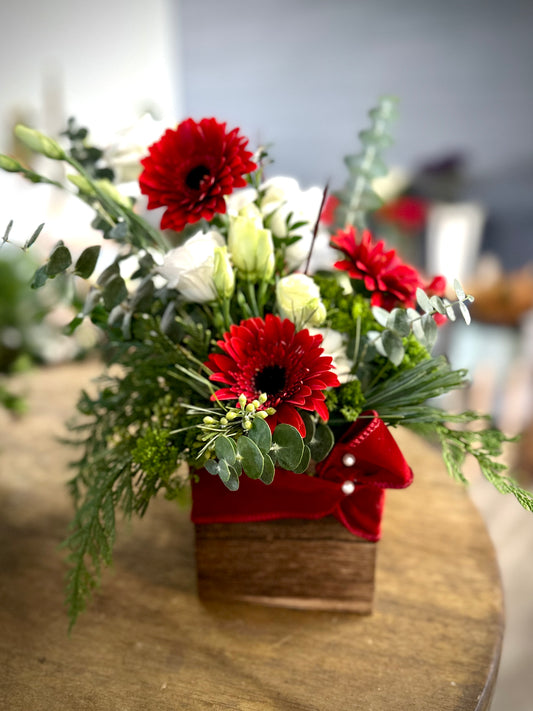 Petite Christmas Box Arrangement